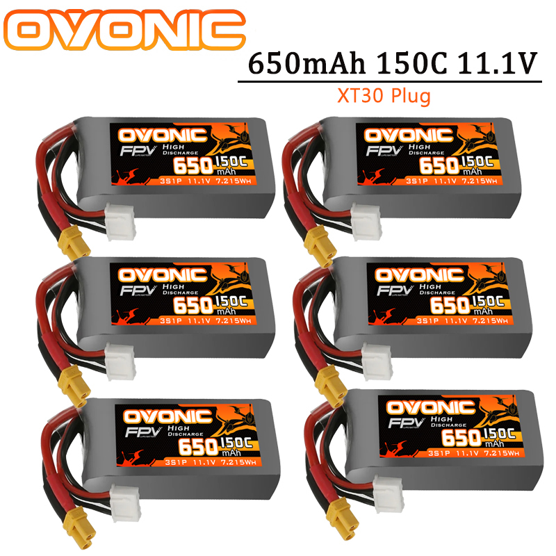 Drone Battery Lipo - 1-6PCS OVONIC 650mAh 150C 11.1V Lipo