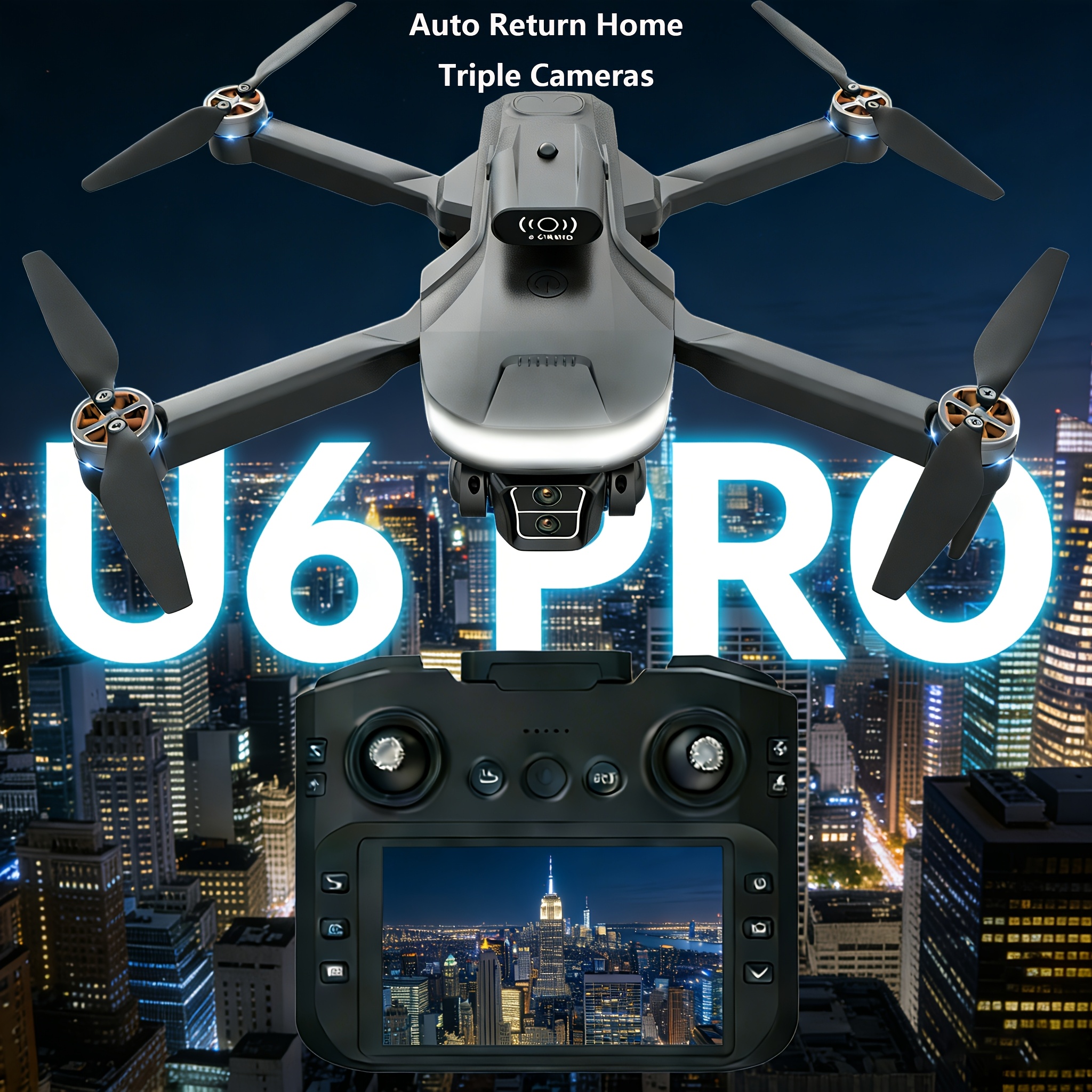 Drone Battery Smart - U6 Drone with Brushless Motor, Long