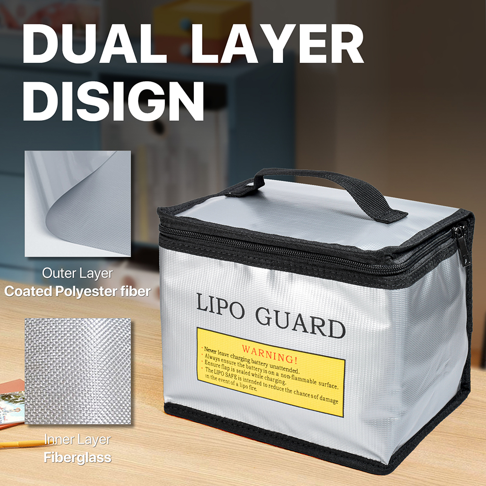 Drone Battery Bag - Lipo Guard Safety Bag Fireproof Explosion-Proof