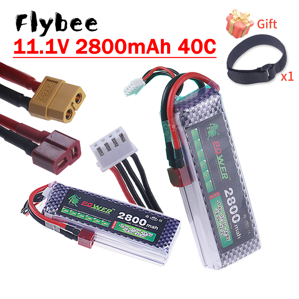 Drone Battery 3S - 2800mAh 3S 11.1V 40C FPV Drone