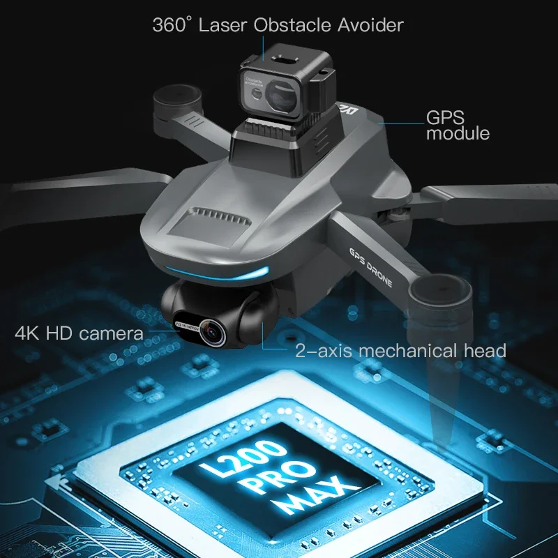 L200 PRO MAX Drone 4K 2-Axis P - Drone Battery Case ulasan dan harga