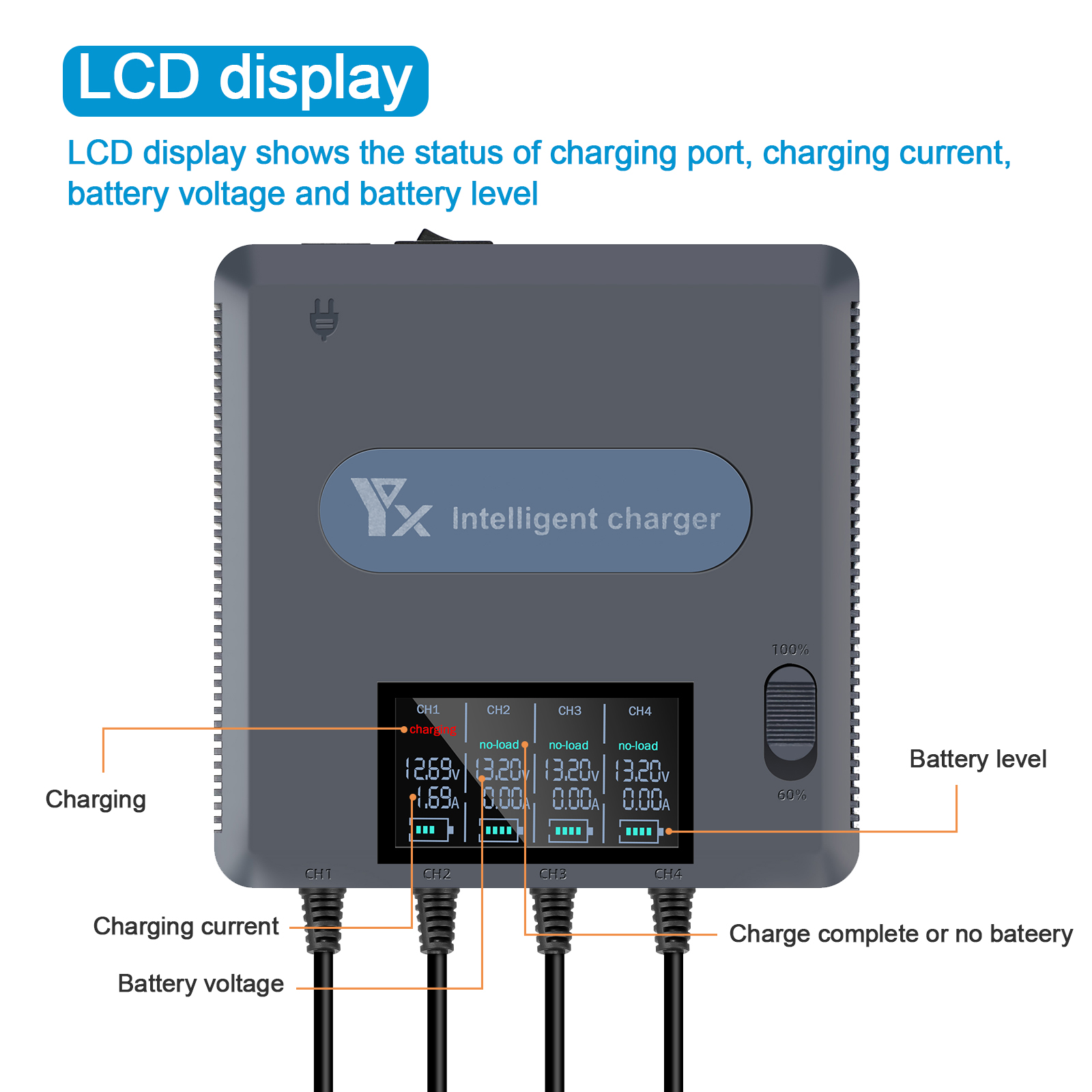 6 in 1 Digital display Battery - Drone Battery Smart ulasan dan harga