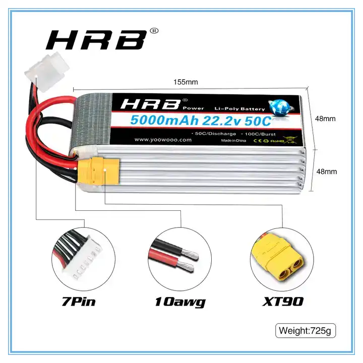 HRB Lipo Battery 2~6S 2200mah/ - Drone Battery 6S ulasan dan harga