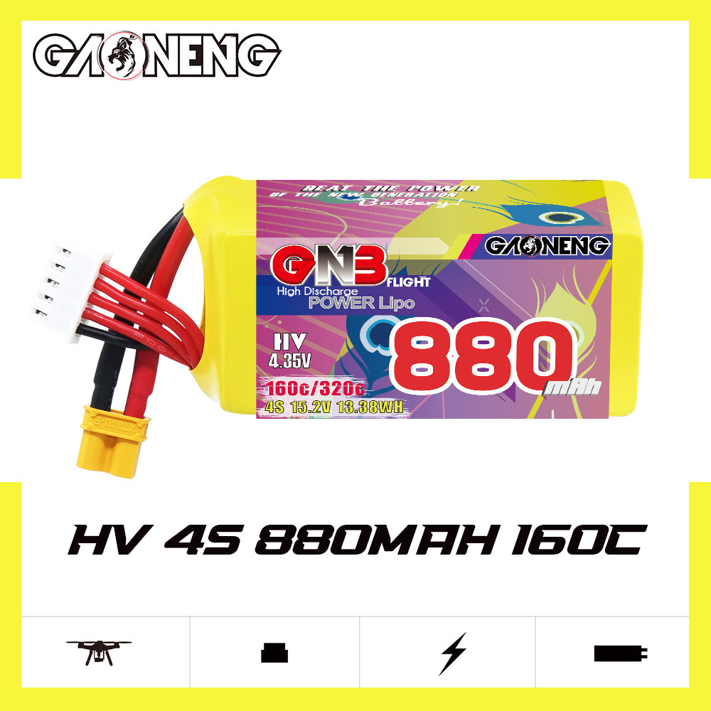 GNB 4S 880mAh 15.2V 160C/320C  - Drone Battery Plate ulasan dan harga