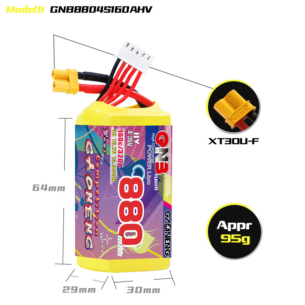 GNB 4S 880mAh 15.2V 160C/320C  - Drone Battery Plate ulasan dan harga