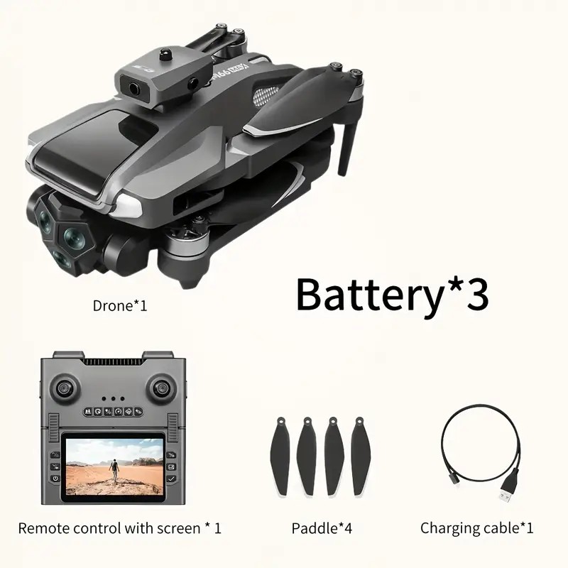 New M66 Triple Battery Brushle - Drone Battery Smart ulasan dan harga