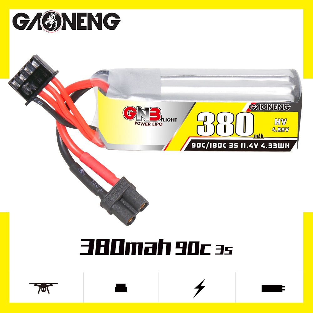 GNB GAONENG 3S 11.4V HV 380mah - Drone Battery High Voltage ulasan dan harga
