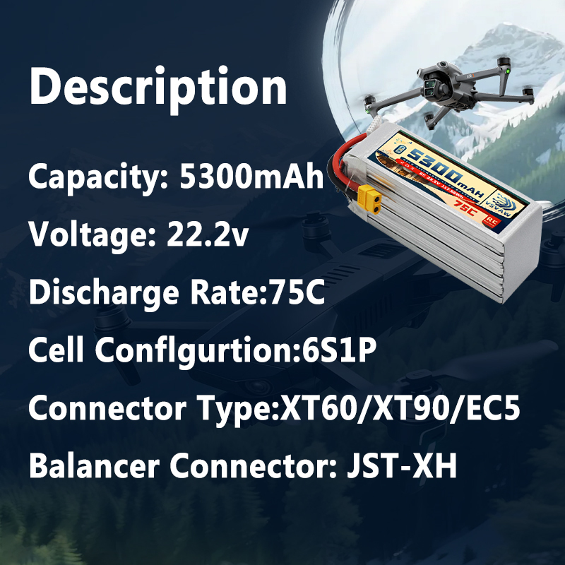 VSVAW 6S 5300mAh Lipo Battery  - Drone Battery 6S ulasan dan harga