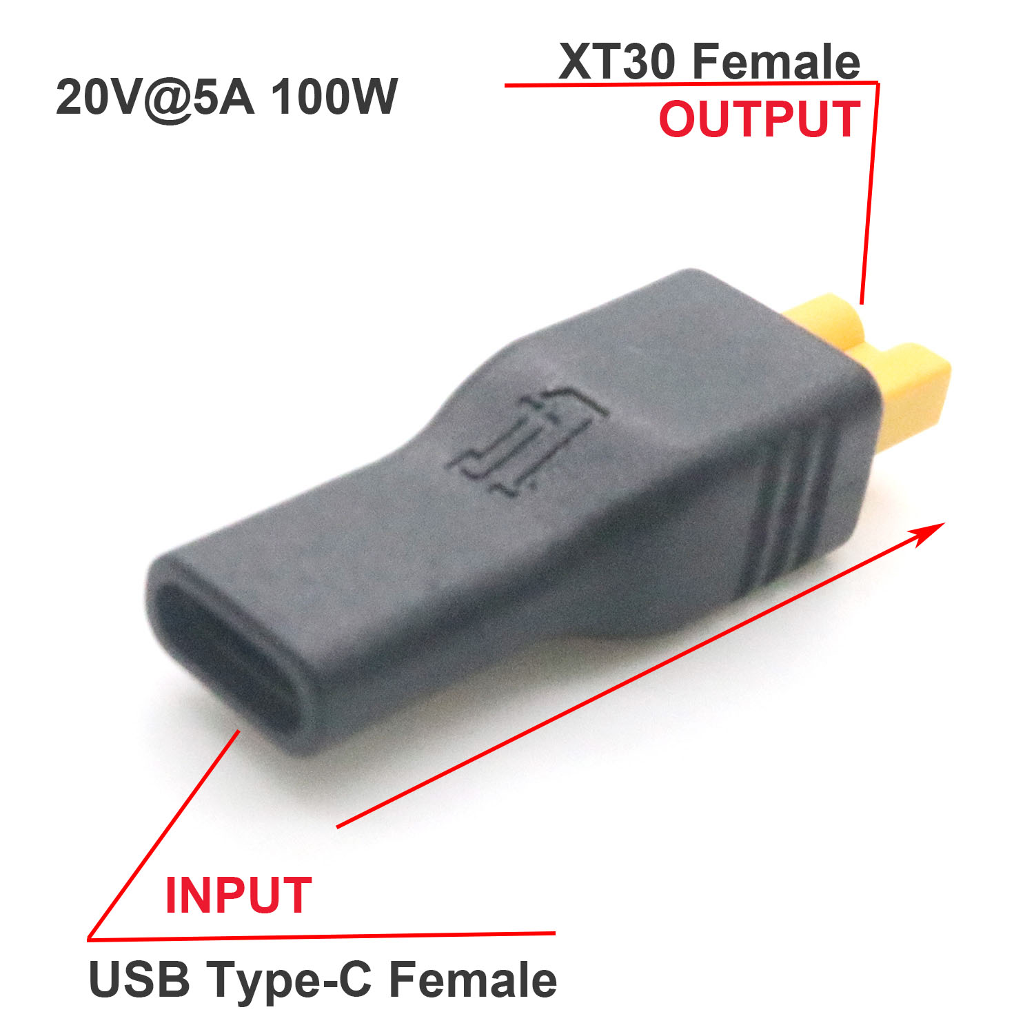 1pc USB Type C Female Input to - Drone Battery Connector ulasan dan harga