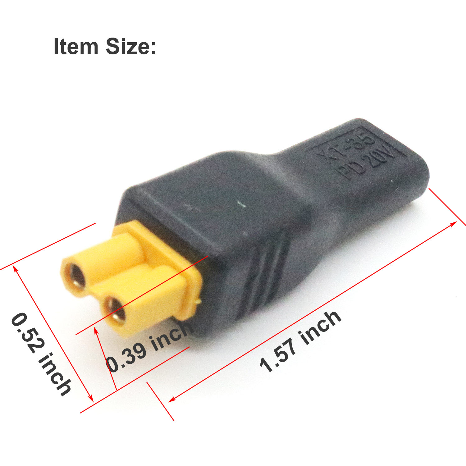 1pc USB Type C Female Input to - Drone Battery Connector ulasan dan harga