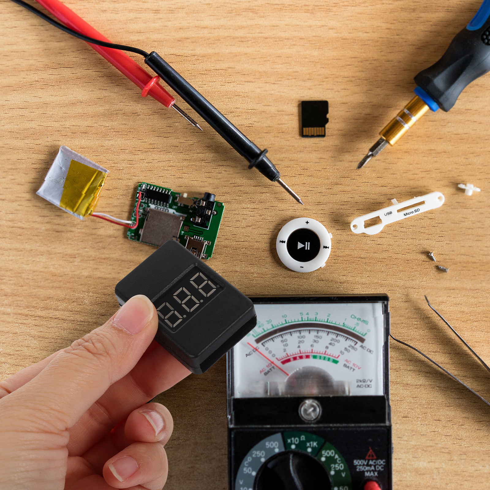 1-8S Lipo Battery Voltage Chec - Drone Battery Voltage Checker ulasan dan harga