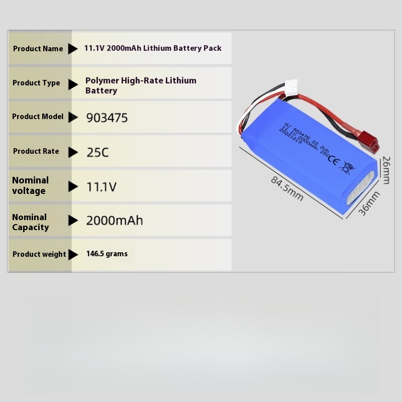 XT30 Plug 11.1v 2000mAh Lipo B - Drone Battery 3S ulasan dan harga