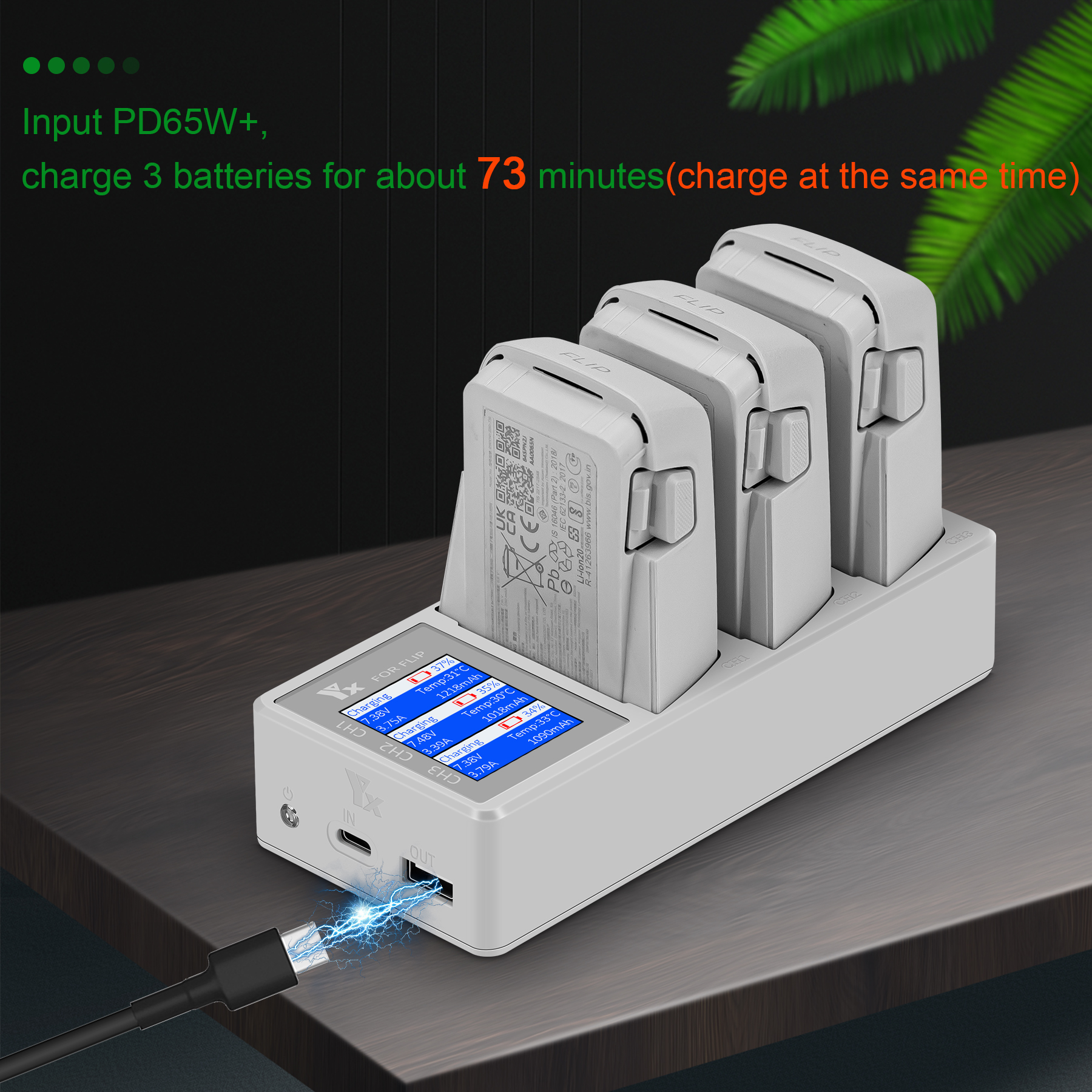 3 IN 1 Battery Charger For DJI - Drone Battery Parallel Board ulasan dan harga