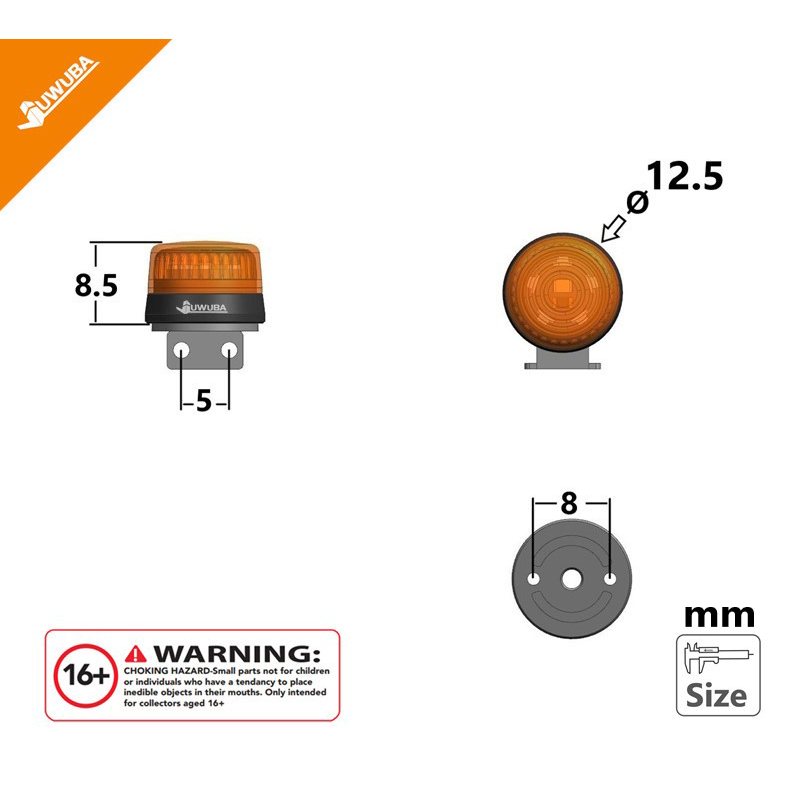 2pcs LED Warning Lights Truck  - Drone Battery Alarm ulasan dan harga