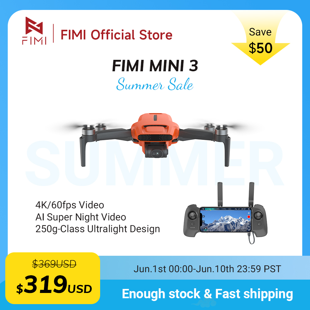 FIMI MINI 3 Camere drone 4K 60 - Drone Battery Smart ulasan dan harga